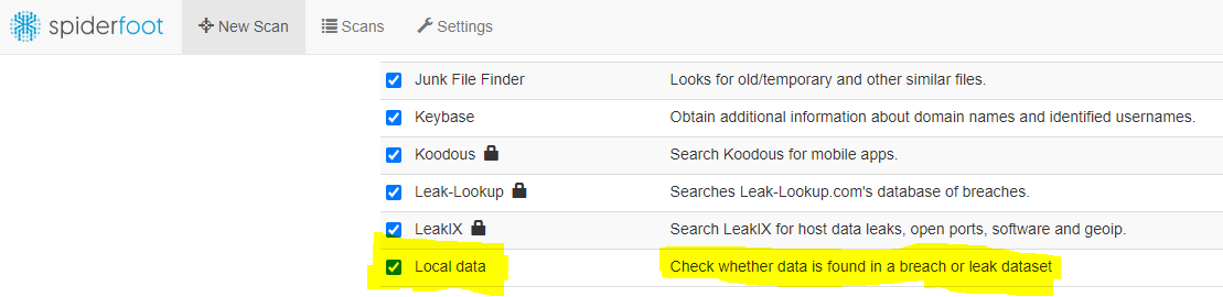 Selection Screenshot
